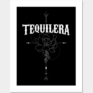 Tequilera - Flower - Tattoo design Posters and Art